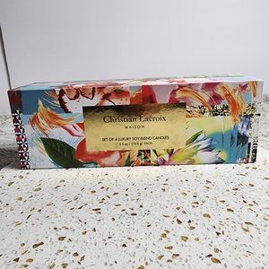 Christian Lacroix Maison Set of (4) 2.5oz Luxury Soy Blend Candles NEW